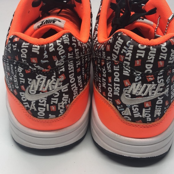 JDI AirMax 1s Orange/Black 875844-008 USED Size 14 - Picture 7 of 9